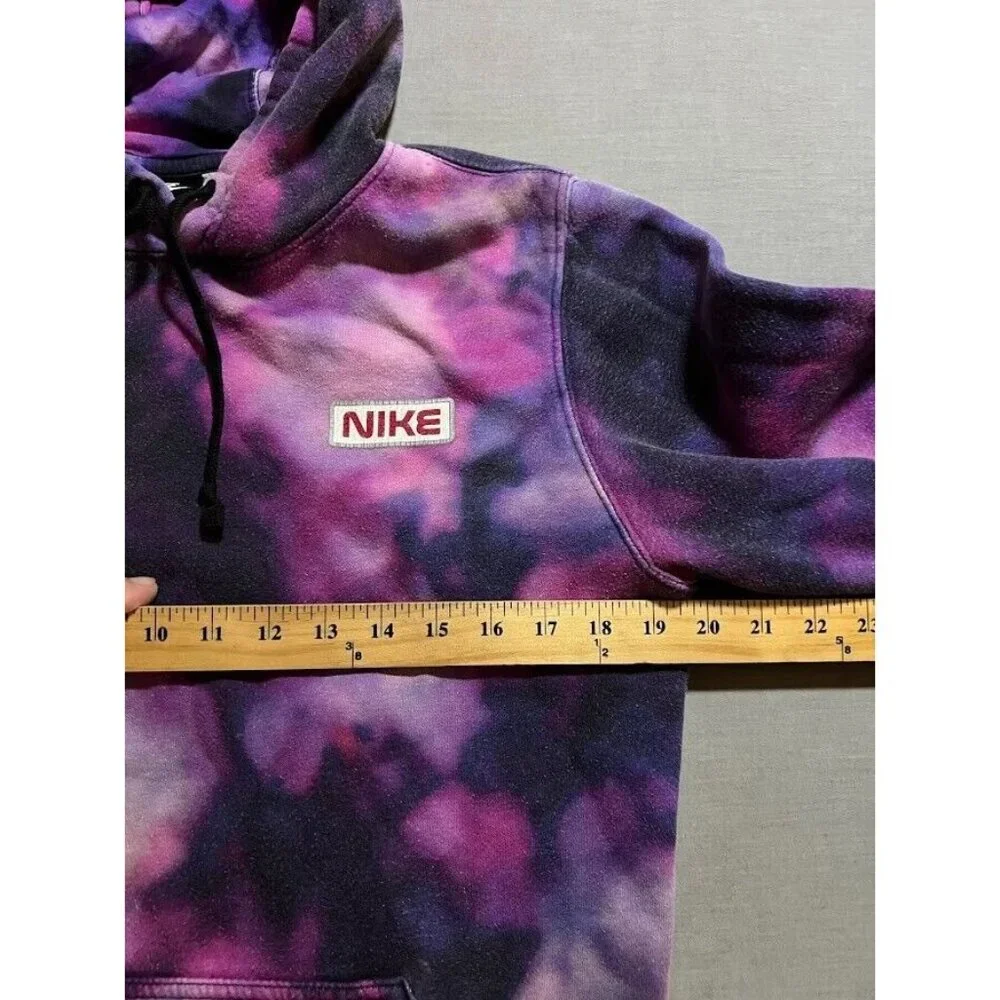 Nike Air Sweatshirt Adult Small Purple Tie Dye Pullover Long Sleeves Hoodie. - Picture 8 of 10